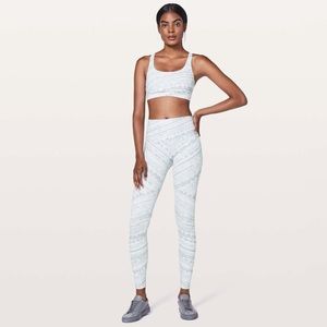 Lululemon | Wunder Under HI-Rise Tight 28"‎ Whirlwind Wunder Under White Size 10